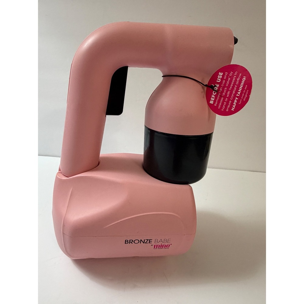 NWT MineTan Bronze Babe Personal Spray Tan Kit Pink Handheld System M1002-18000